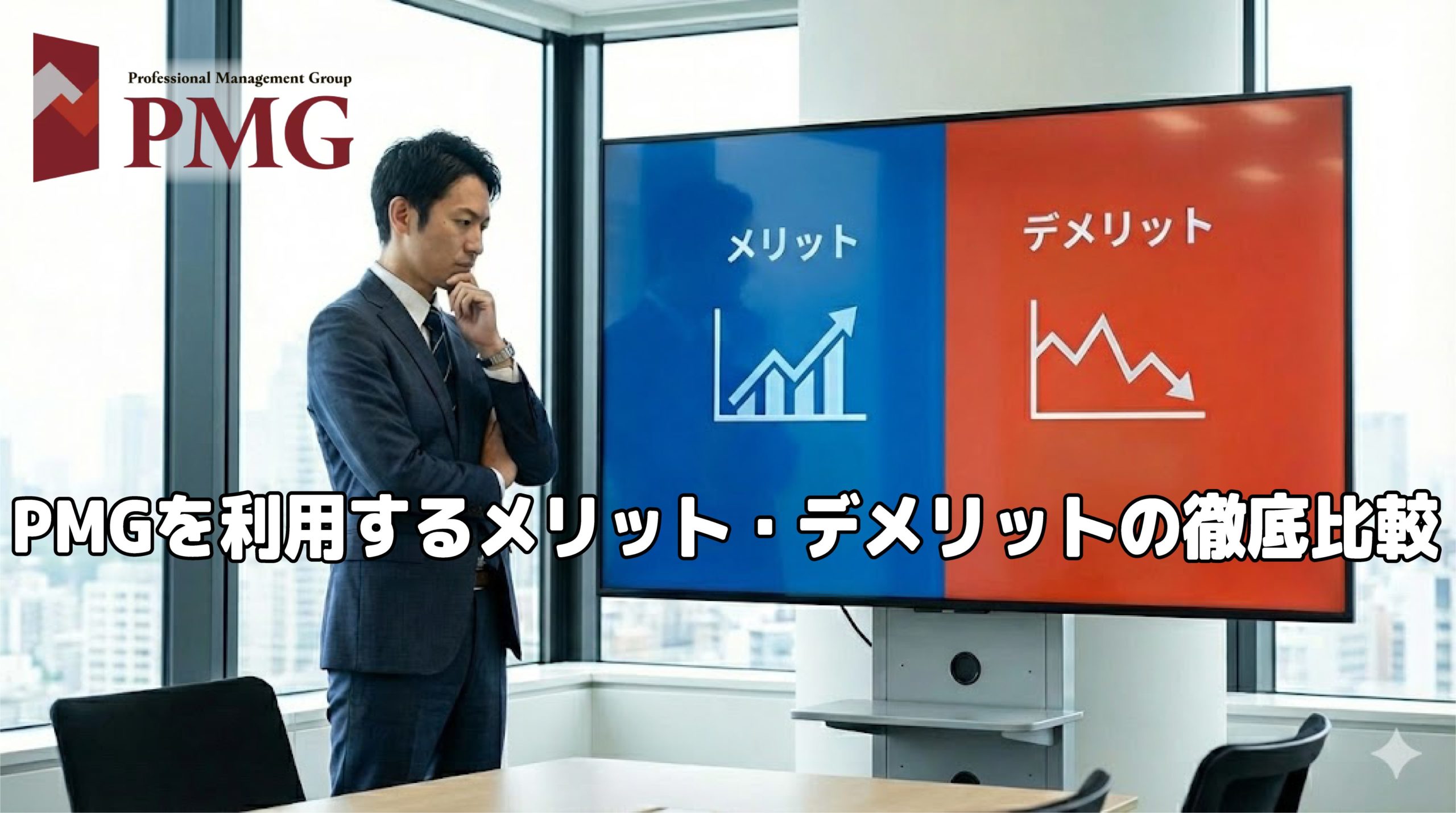 PMGを利用するメリット・デメリットの徹底比較画像