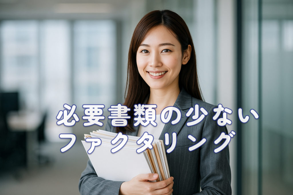 必要書類の少ないファクタリング